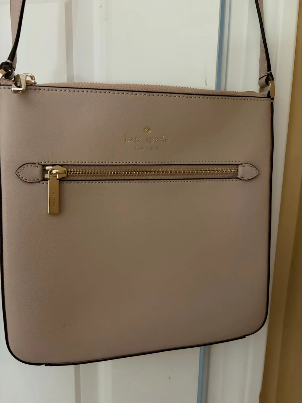kate spade Blush Pink Leather Crossbody with Gold Hardware